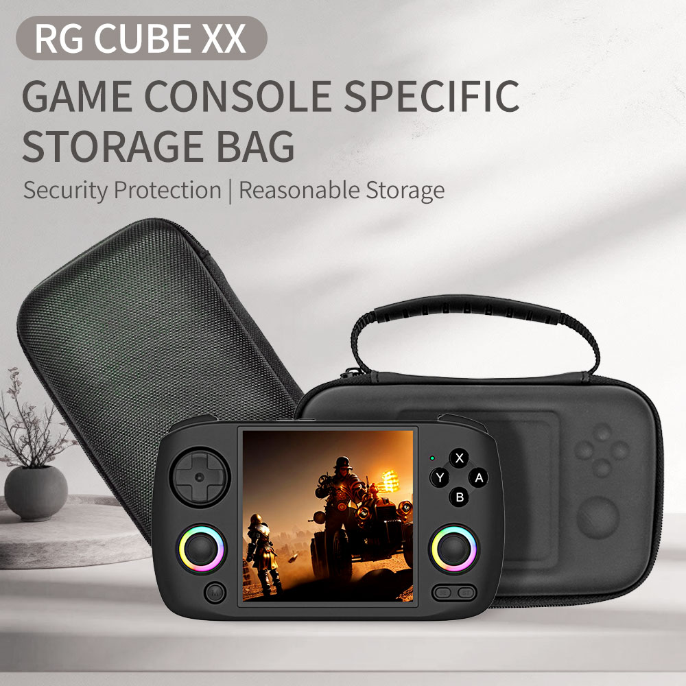 Gaming Console Cube - Voor RG CubeXX-console, draagbaar beschermhoesje, geheugenkaart,