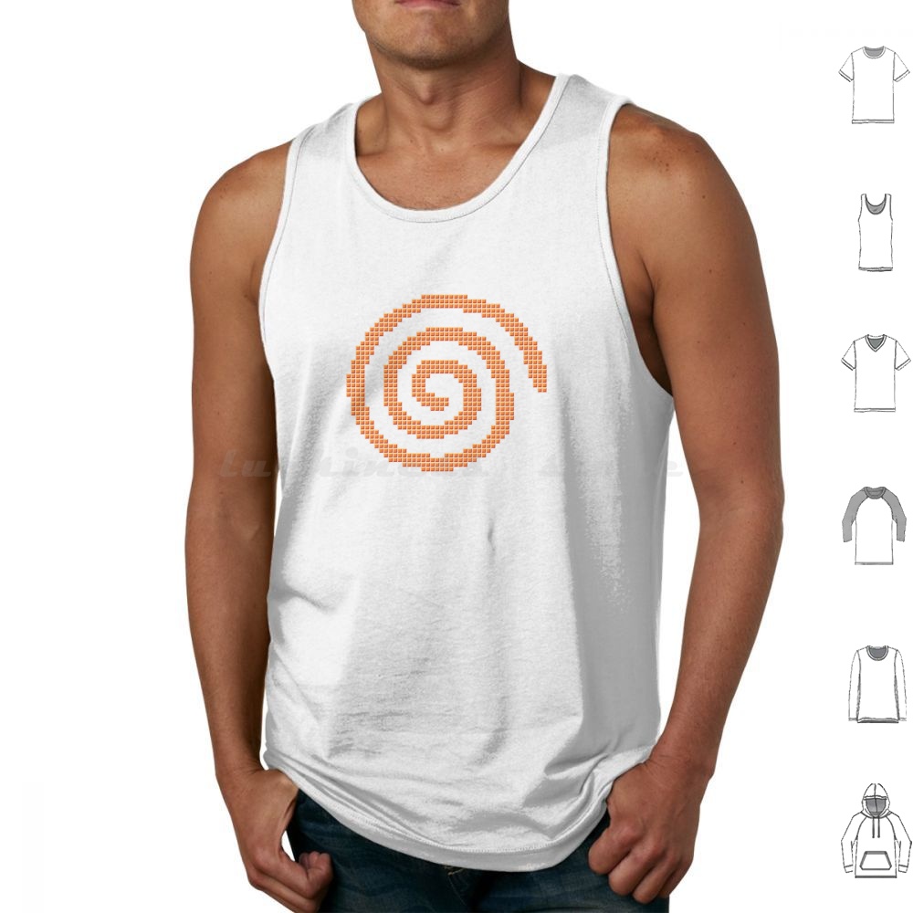 Gaming Console Cube - Dreamcast Pixel Cubes Tanktops Print Katoen