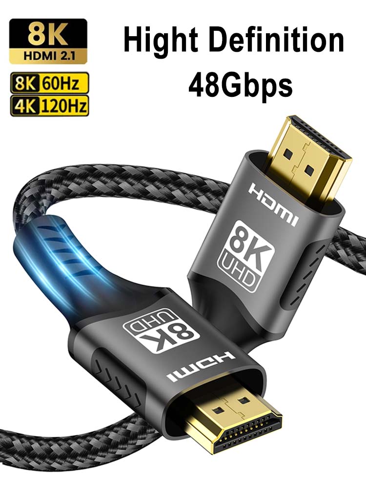 Hdmi Cable 2.1 - FDBOY HDMI-kabel 8K HDMI 2.1 Kabel