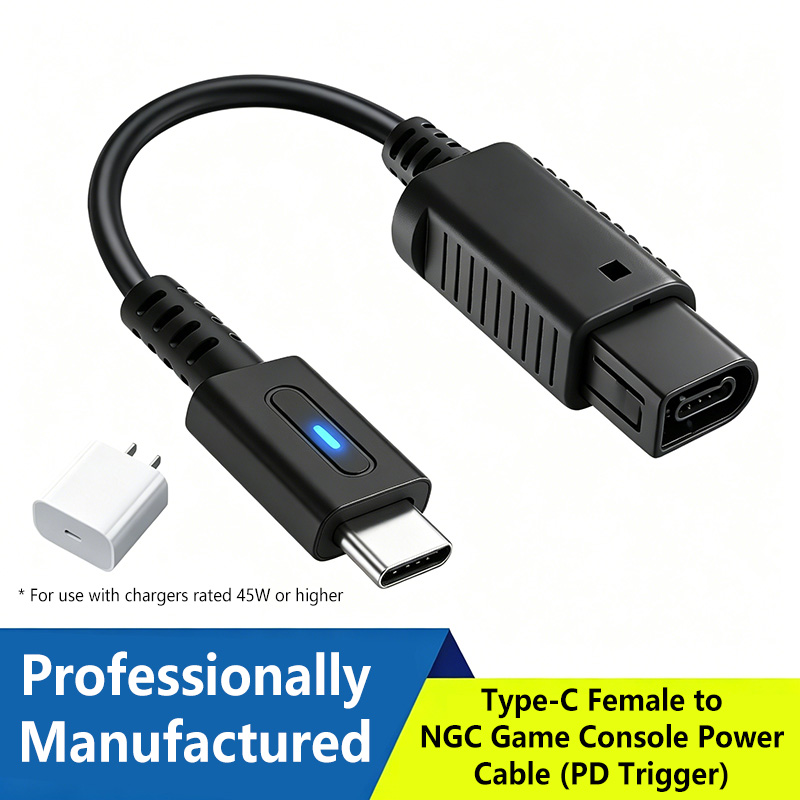 Gaming Console Cube - 12cm Type C 45W PD oplaadkabel