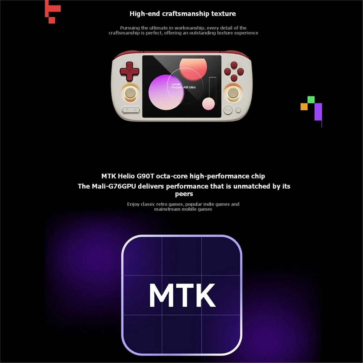 ■ ★ Nieuwe Aankomst Mode AIR M - Gaming Console Handheld Android recensie en prijs