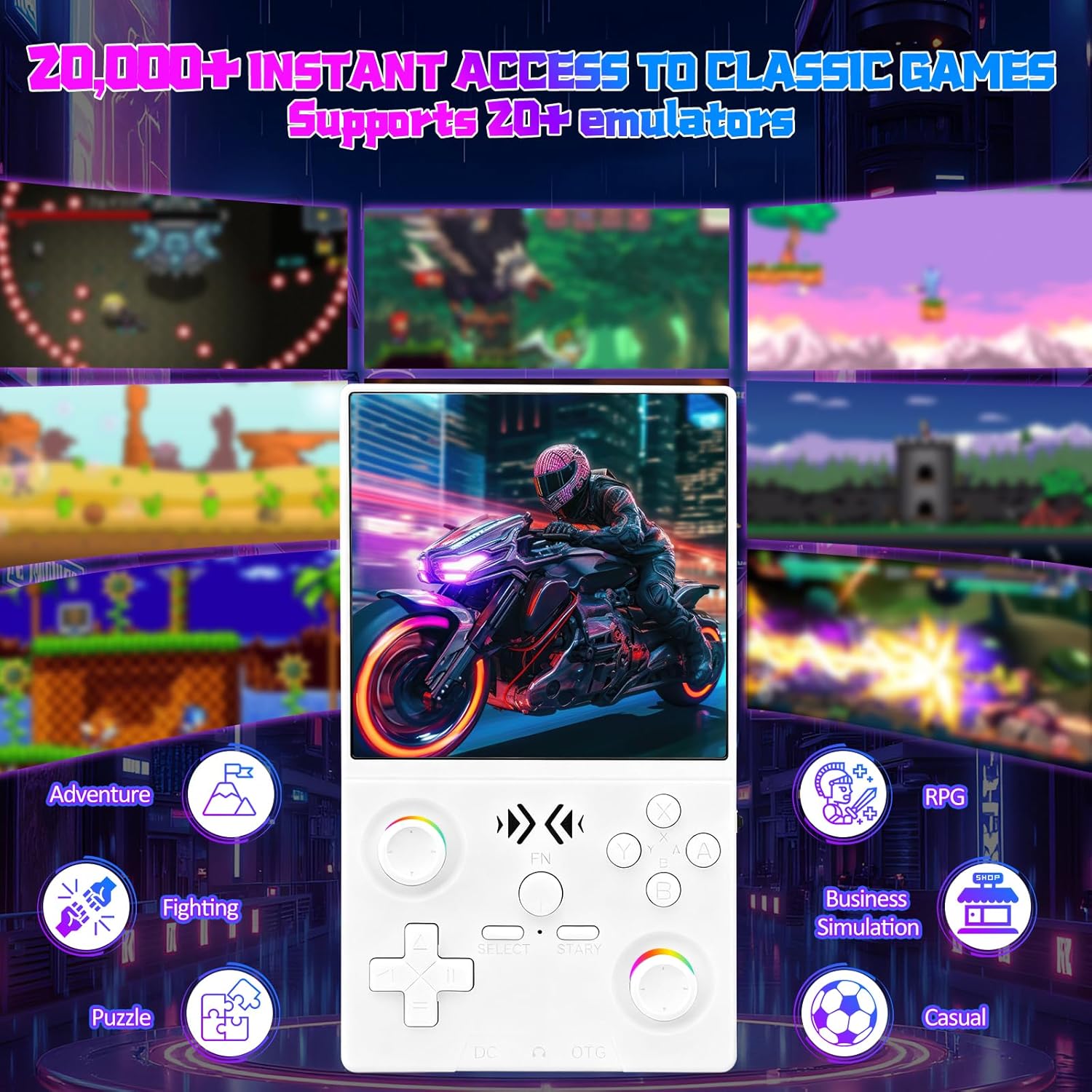 FLLBW XF40V Retro draagbare ga - Gaming Console Handheld Android recensie en prijs