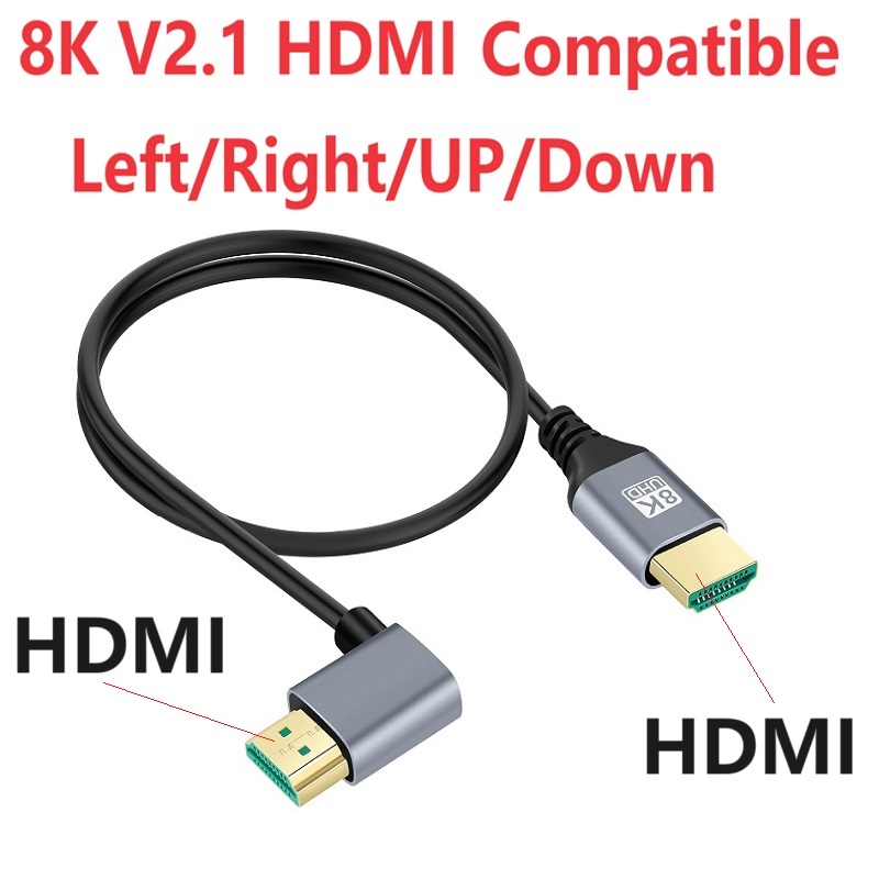 0,5 1M 90 graden links/rechts/ - Hdmi Cable 2.1 recensie en prijs