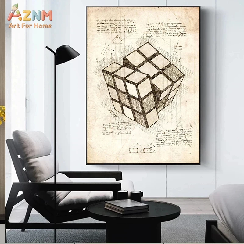 AZNM Vintage Blueprint Gaming  - Gaming Console Cube recensie en prijs