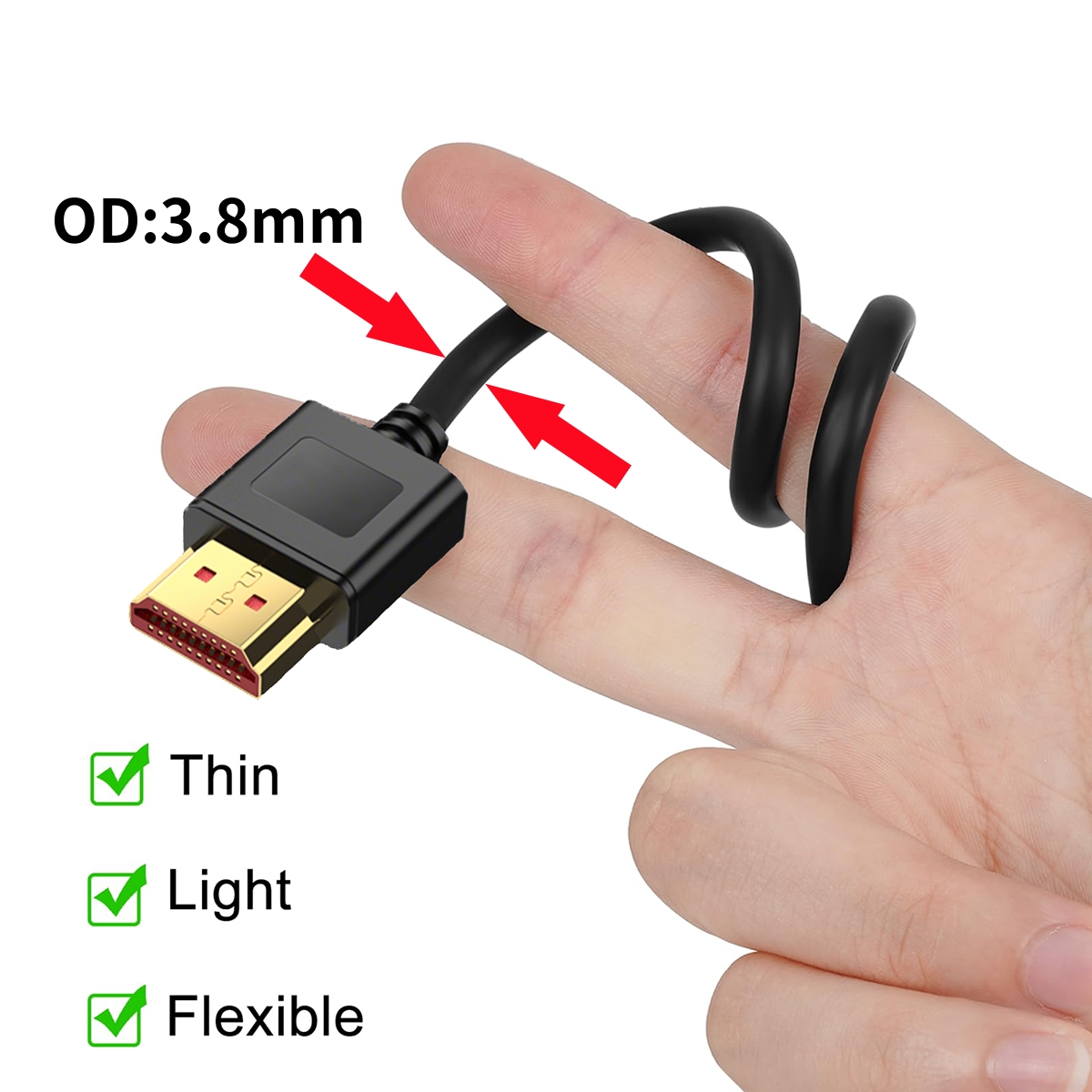 90 graden omhoog/omlaag/links/ - Hdmi Cable 2.1 recensie en prijs