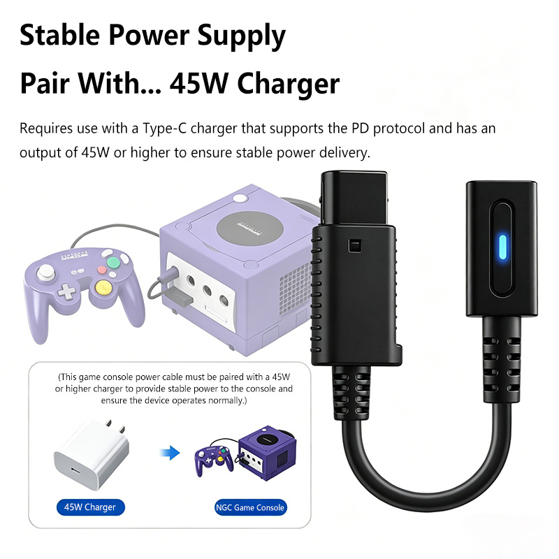 12cm Type C 45W PD oplaadkabel - Gaming Console Cube recensie en prijs